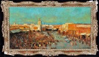 Lot 215 - D*** Hardy (20th Century) Impressionistic city...