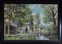 Lot 226 - John Falconar Slater (1857-1937) A farmyard...