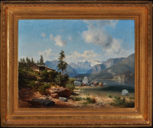 Lot 268 - Bernard Moritz Girscher (1822-1870) An alpine...