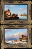 Lot 271 - Leon Arie Feyen (Dutch b.1947- ) ''Winter and...