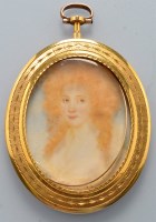 Lot 291 - A late 18th Century portrait miniature,...