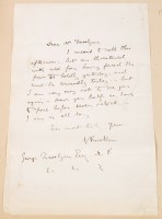 Lot 317 - John Ruskin (1819-1900): a manuscript letter...