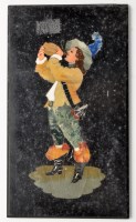 Lot 320 - A 19th Century Italian pietra dura panel,...