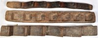 Lot 354 - Three sets of Naga Tribe morung steps, each...
