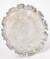 Lot 435 - An Elizabeth II silver salver, by Carr's of...