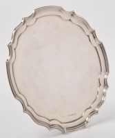 Lot 436 - An Elizabeth II silver salver, by Parkin...