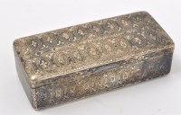 Lot 545 - A Russian 84 standard silver niello work box...