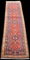 Lot 825 - A Bidjar runner, the three central medallions...