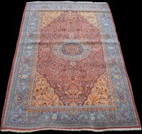 Lot 847 - A Hereke rug, with tree-of-life design, 249 x...