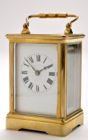 Lot 925 - A late 19th Century French brass carriage...