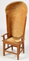 Lot 990 - A modern oak Orkney chair, by D. Irvine,...