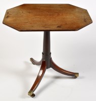 Lot 1029 - A George III mahogany tip-up-top occasional...