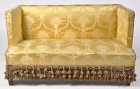Lot 1033 - An early 20th Century drawing room settle, the...