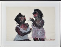 Lot 31 - Renate Gobel ''Zwei Frauen'' 1967 Signed and...