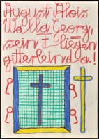 Lot 181 - August Walla ''Fliegengitterlein Da'' Signed...