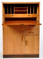 Lot 30 - A mid 20th Century beech wood dressing table,...