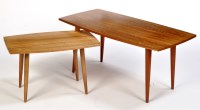Lot 42 - A teak coffee table and matching smaller...