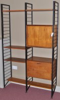 Lot 57 - A set of Ladderax style shelving.