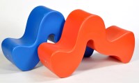 Lot 63 - Verner Panton: a pair of Phantom chairs, one...