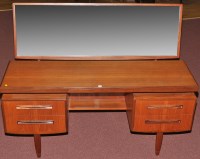 Lot 74 - G-Plan: a Fresco pattern teak dressing table,...
