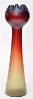 Lot 92 - A Loetz style vase, with poppy head pattern...