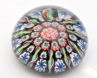 Lot 105 - A modern millefiori paperweight.