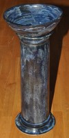 Lot 135 - A blue glazed stoneware jardiniere on stand,...