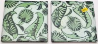 Lot 137A - William de Morgan: a pair of glazed panel,...
