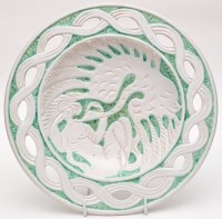 Lot 142 - Michael Andersen, Denmark: a ribbon plate...