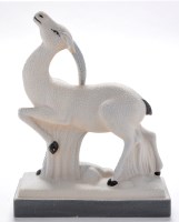 Lot 158 - Vinsare, Sevres, France: an Art Deco antelope,...