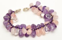 Lot 174 - Hoorieh Coish: a quartz and silver necklace,...