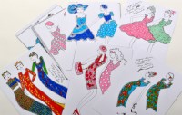 Lot 274 - Rosalind Jennings ORIGINAL FASHION DRAWINGS...