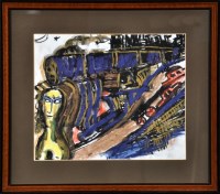 Lot 277 - Sajithar*** Shankhar ''ABSTRACT COMPOSITION OF...