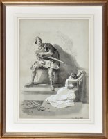 Lot 297 - Fred Roe, RI ''THE GOTHS IN ROME'' signed,...