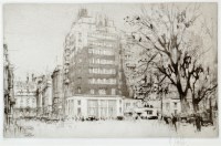 Lot 31 - William Walcot (1874-1943) A London street...