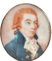 Lot 73A - 18th Century British School A miniature bust...