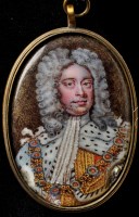 Lot 80A - British School A miniature bust portrait of...