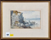 Lot 120 - George Blackie Sticks (1843-1900) A coastal...