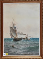 Lot 134 - William Thomas Nichols Boyce (1857-1911) A tug...