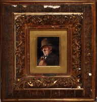 Lot 258 - Joseph Kinzel (Austrian 1852-1925) A miniature...