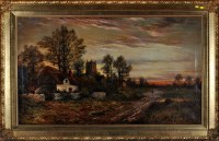 Lot 282 - G*** Cole (Late 19th Century) ''Sundown Essex''...