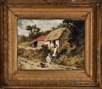 Lot 285 - John Victor Emms (1843-1912) A boy and girl...