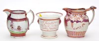 Lot 393 - Danish commissioned lustreware cache pot of...