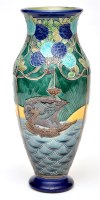 Lot 402 - Burmantofts ''Faience'' slender vase, in...