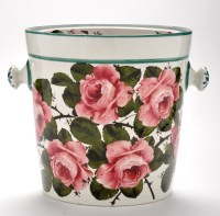 Lot 410 - Wemyss ware 'Cabbage Rose' pattern chamber...