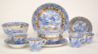 Lot 440 - 'New Hall' blue and white sugar bowl and cover,...
