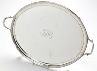 Lot 646 - A George III two-handled tea tray, by William...