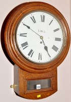 Lot 1270 - Of Railway interest: LMS, a 19th Century oak...