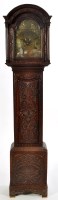 Lot 1289 - Hugh Lough, Penrith: a carved oak longcase...