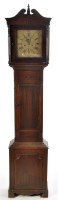 Lot 1293 - John Evans, Lampeter: an oak longcase clock,...